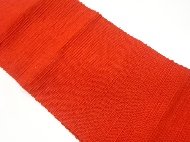 手織り真綿紬無地名古屋帯